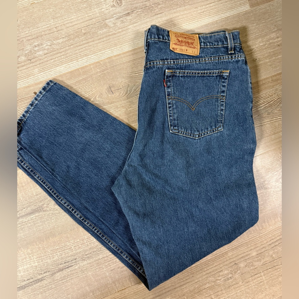 522 Levi's Women’s Med Dark Blue Tapered Vintage Levi’s Jeans 22L